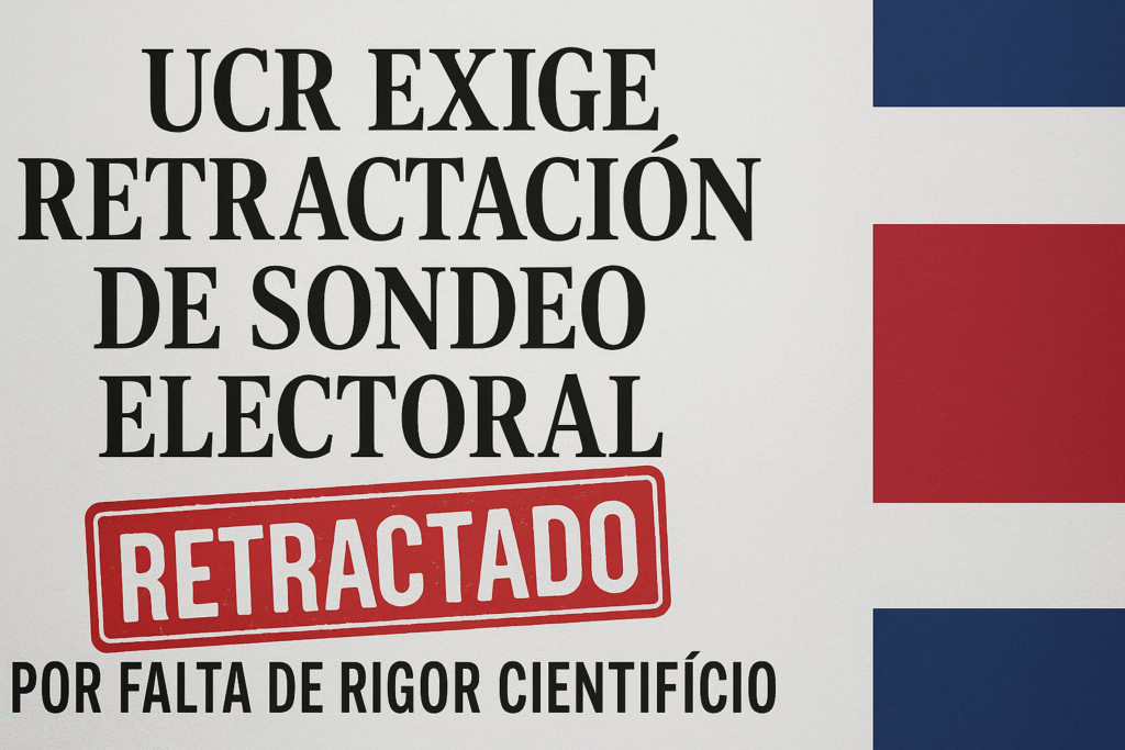 Escuela de Estadística de la UCR exige retractar sondeo electoral sin sustento