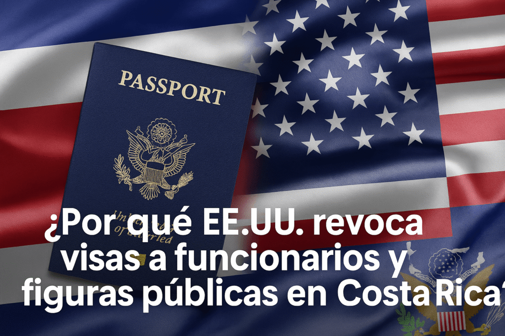 Por qué EE.UU. revoca visas a funcionarios y figuras públicas en Costa Rica