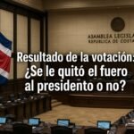 Resultado de la votacion inmunidad rodrigo chaves