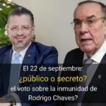 Voto secreto para quitar inmunidad a Rodrigo Chaves